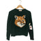 メゾンキツネ MAISON KITSUNE BIG FOX クルーネック ニットセーター レディース S