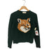 メゾンキツネ MAISON KITSUNE BIG FOX クルーネック ニットセーター レディース S
