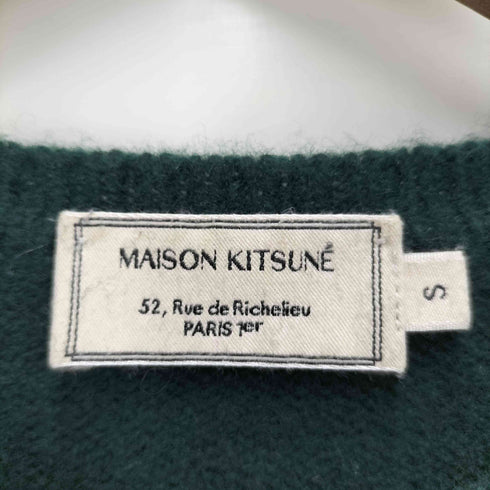 メゾンキツネ MAISON KITSUNE BIG FOX クルーネック ニットセーター レディース S