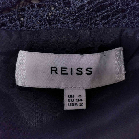 REISS 総レースノースリーブワンピース レディース