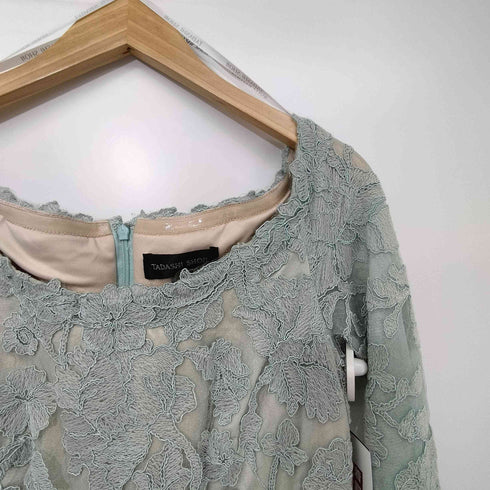 タダシショウジ TADASHI SHOJI 花柄総レースマキシワンピース ドレス レディース 8