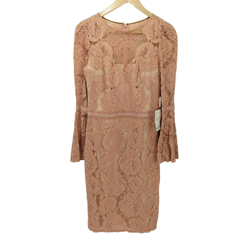 タダシショウジ TADASHI SHOJI ベルスリーブ L/S レースワンピース レディース JPN:4