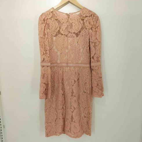 タダシショウジ TADASHI SHOJI ベルスリーブ L/S レースワンピース レディース JPN:4