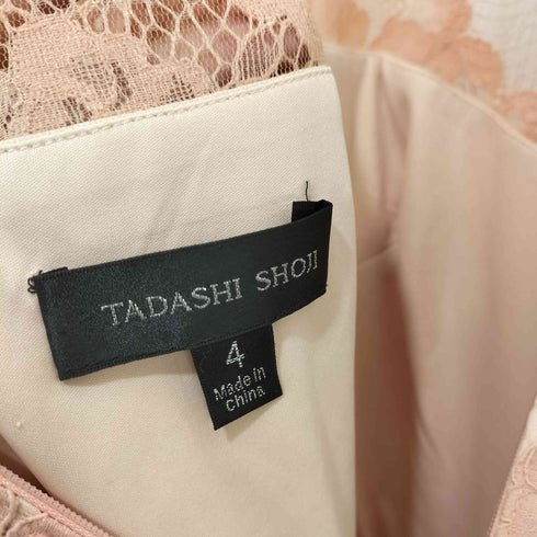 タダシショウジ TADASHI SHOJI ベルスリーブ L/S レースワンピース レディース JPN:4