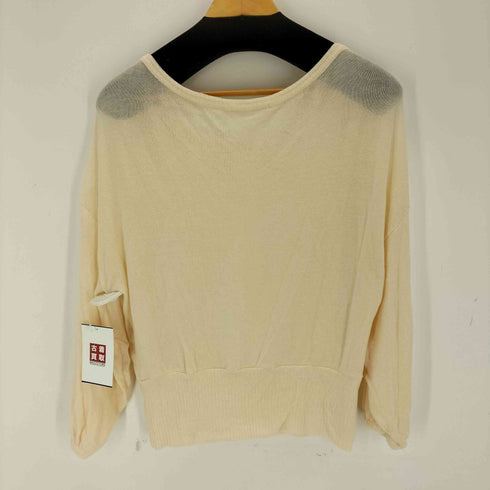 スリードッツ three dots USA製 ボートネックニット レディース import:S
