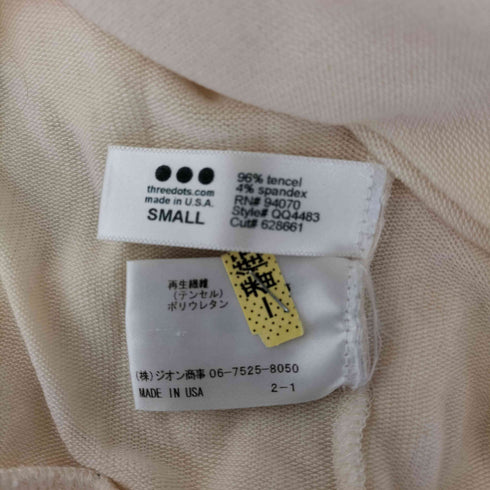 スリードッツ three dots USA製 ボートネックニット レディース import:S