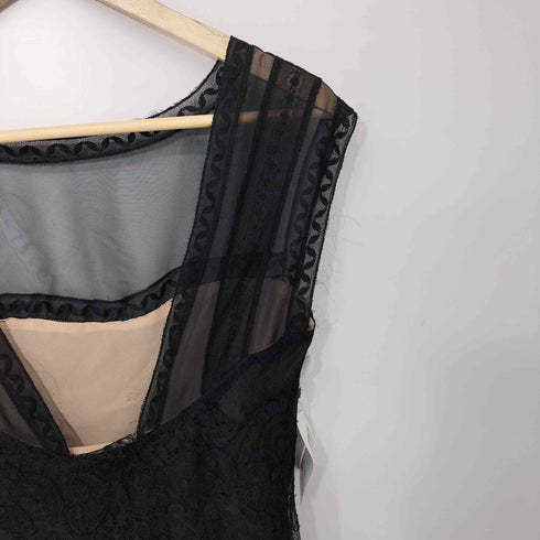 アルベルタフェレッティ ALBERTA FERRETTI 総シフォンレースノースリーブマキシワンピース レディース US:6