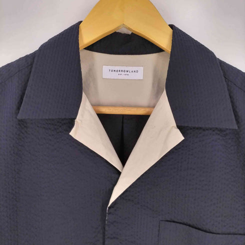 トゥモローランド TOMORROWLAND 18SS ストレッチサッカー オープンカラーシャツ メンズ JPN:XS