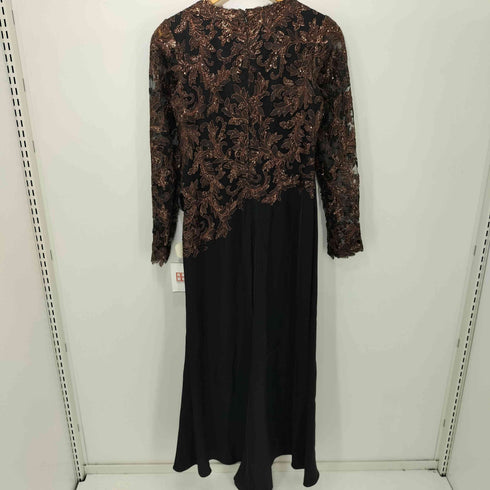 タダシショウジ TADASHI SHOJI レース切り替え ロングワンピース レディース US:4