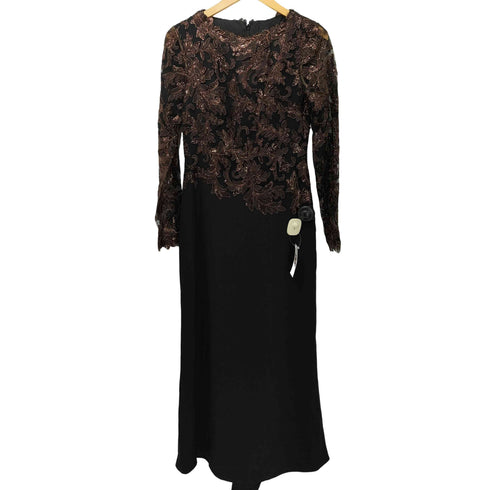 タダシショウジ TADASHI SHOJI レース切り替え ロングワンピース レディース JPN:2