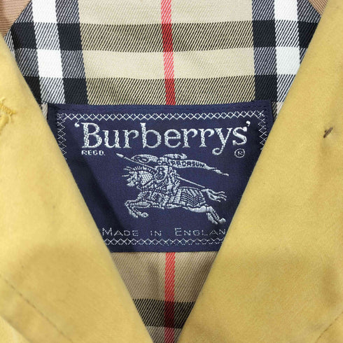 バーバリーズ BURBERRYS 80s 英国製 ノバチェック ライナー ステンカラーコート レディース UK:8