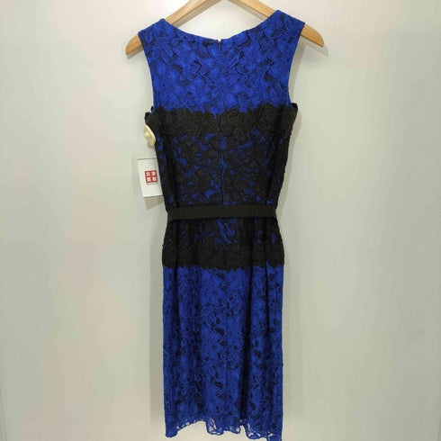 タダシショウジ TADASHI SHOJI 花柄総レース バイカラー ノースリーブワンピース レディース 2