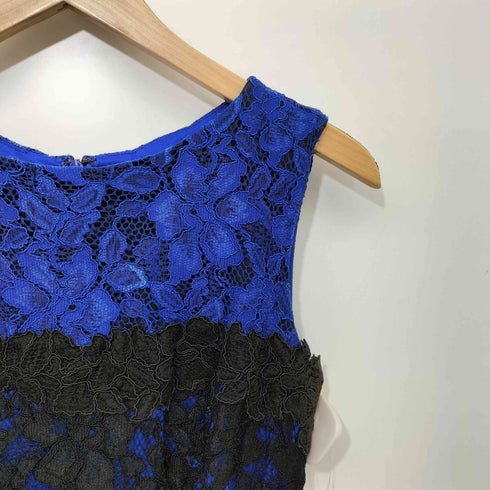 タダシショウジ TADASHI SHOJI 花柄総レース バイカラー ノースリーブワンピース レディース 2