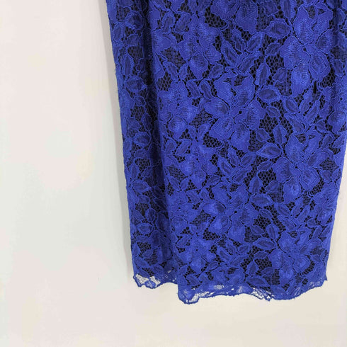 タダシショウジ TADASHI SHOJI 花柄総レース バイカラー ノースリーブワンピース レディース 2