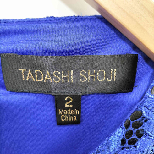 タダシショウジ TADASHI SHOJI 花柄総レース バイカラー ノースリーブワンピース レディース 2