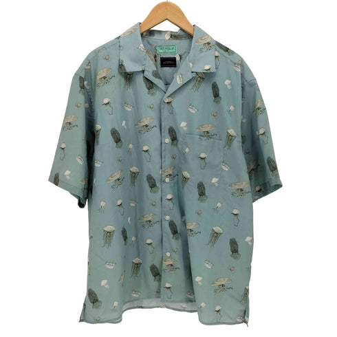 ユナイテッドアローズグリーンレーベルリラクシング UNITED ARROWS green label relaxing DEYROLLE 25SS オープンカラー クラゲプリント S/S シャツ メンズ JPN:XL