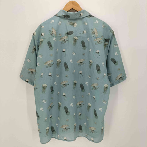 ユナイテッドアローズグリーンレーベルリラクシング UNITED ARROWS green label relaxing DEYROLLE 25SS オープンカラー クラゲプリント S/S シャツ メンズ JPN:XL