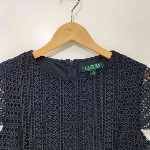 ローレンラルフローレン LAUREN RALPH LAUREN 総レース切替デザインワンピース レディース US:0-2