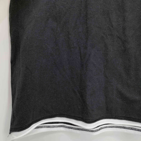 アルマーニジーンズ ARMANI JEANS REGULAR ロゴプリント フェイクレイヤード クルーネック半袖Tシャツ メンズ import:XL