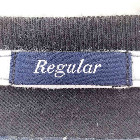 アルマーニジーンズ ARMANI JEANS REGULAR ロゴプリント フェイクレイヤード クルーネック半袖Tシャツ メンズ import:XL