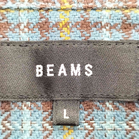 ビームス BEAMS 23aw ヘリンボーンチェック ワークシャツ メンズ JPN:L