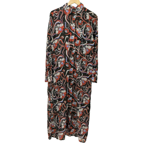 シスタージェーン SISTER JANE L/S 総柄シアーワンピース レディース import:S