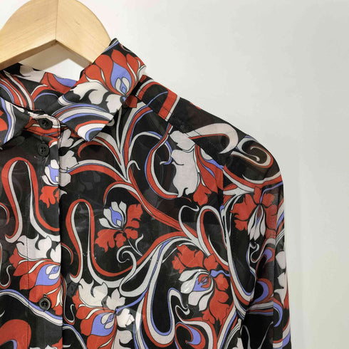 シスタージェーン SISTER JANE L/S 総柄シアーワンピース レディース import:S