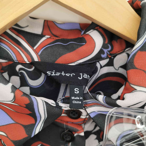シスタージェーン SISTER JANE L/S 総柄シアーワンピース レディース import:S