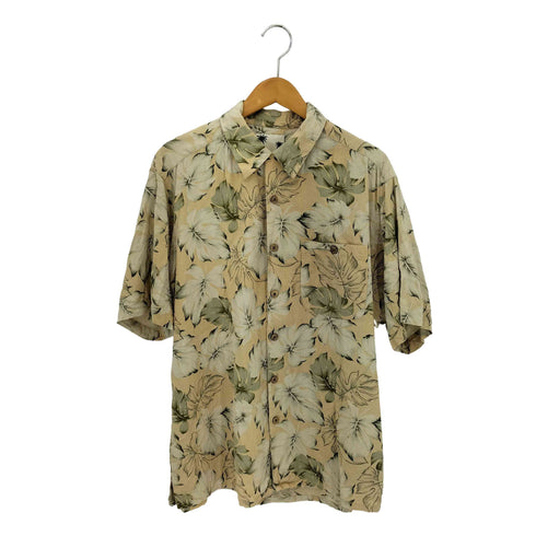 BANANA CABANA シルク100% 花柄 オープンカラー 半袖シャツ casual メンズ M