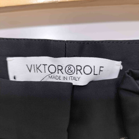 ヴィクターアンドロルフ VIKTOR&ROLF 総柄デザインタックスラックスパンツ レディース EUR:40-42