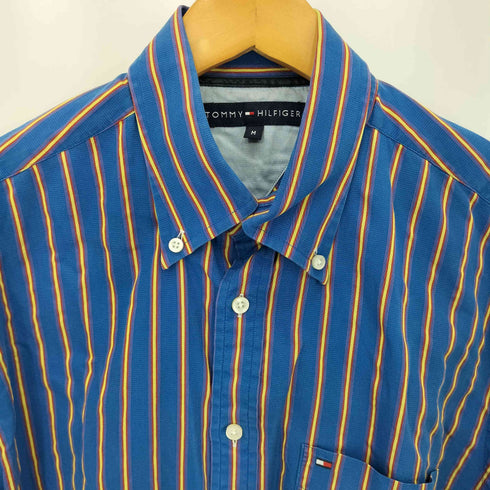 トミーヒルフィガー TOMMY HILFIGER コットン レギュラーカラー ストライプシャツ メンズ M