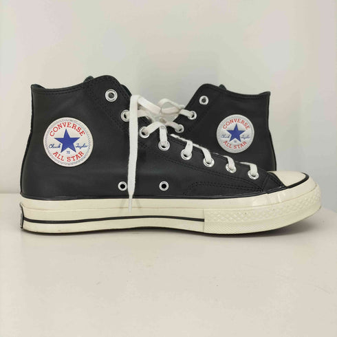 コンバース CONVERSE CT70 CLASSIC LEATHER BLACK HI CUT クラシックレザー ブラックハイカット メンズ JPN:28.5