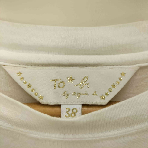 トゥービーバイアニエスベー To b. by agnes b. プリントクルーネックカットソー レディース 38