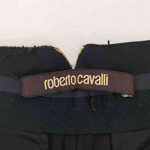 ロベルトカヴァリ roberto cavalli サイドビジューライン スラックスパンツ レディース EUR:40-42