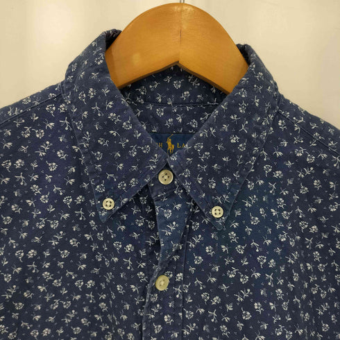 ラルフローレン RALPH LAUREN ポニー刺繍 ボタンダウン 花柄 半袖シャツ メンズ
