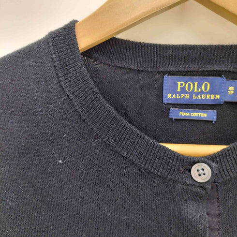 ポロラルフローレン POLO RALPH LAUREN スーピマコットン クルーネックカーディガン レディース xs