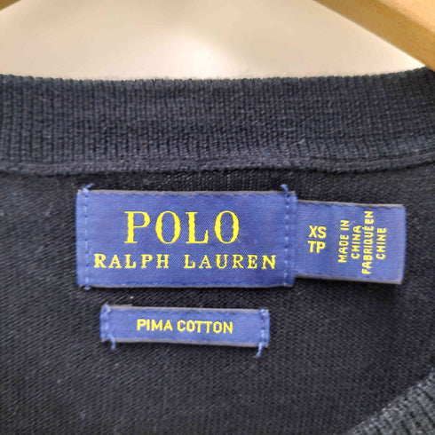 ポロラルフローレン POLO RALPH LAUREN スーピマコットン クルーネックカーディガン レディース xs