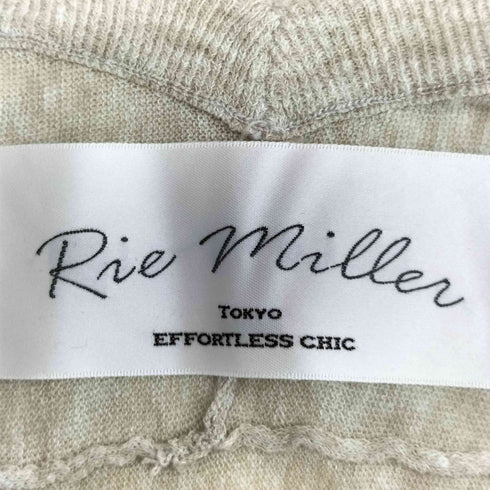 リエミラー Rie miller 麻混 Vプルオーバー ニット レディース 38
