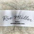 リエミラー Rie miller 麻混 Vプルオーバー ニット レディース 38