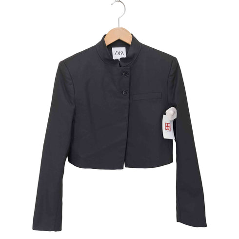 ザラ ZARA クロップド ジャケット レディース JPN:M
