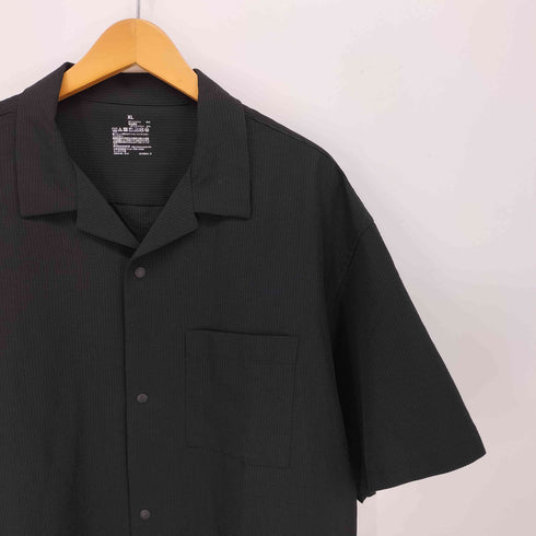 ムジルシリョウヒン 無印良品 ストレッチサッカーオープンカラー半袖シャツ メンズ JPN:XL
