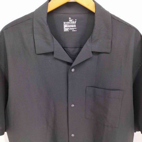 ムジルシリョウヒン 無印良品 ストレッチサッカーオープンカラー半袖シャツ メンズ JPN:XL