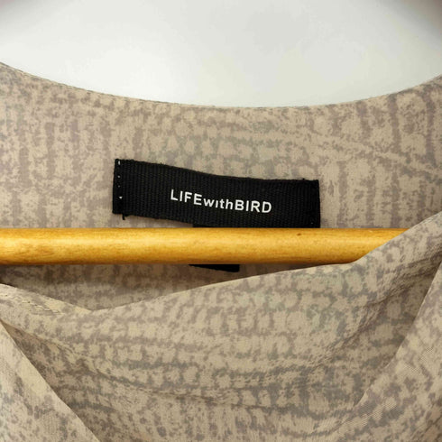 LIFE WITH BIRD ドレープデザイン ノースリーブワンピース レディース JPN:1