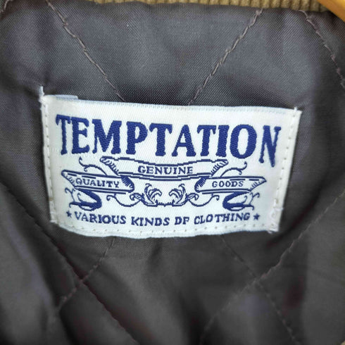テンプテーション Temptation 裏地キルティング コーデュロイジャケット メンズ