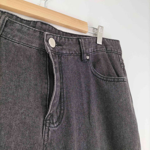 ROMWE スターデザイン ブラックデニムパンツ メンズ JPN:XL