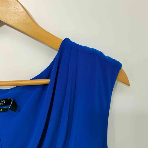 ローレンラルフローレン LAUREN RALPH LAUREN DRESS ギャザー ノースリーブ ワンピース レディース US:8
