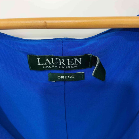 ローレンラルフローレン LAUREN RALPH LAUREN DRESS ギャザー ノースリーブ ワンピース レディース US:8