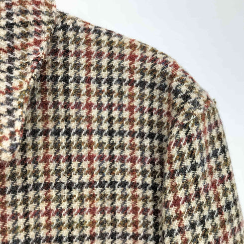 ベンシャーマン Ben Sherman 千鳥格子 ウール ツイード マルチカラー ジップアップブルゾン スイングトップ メンズ import:M
