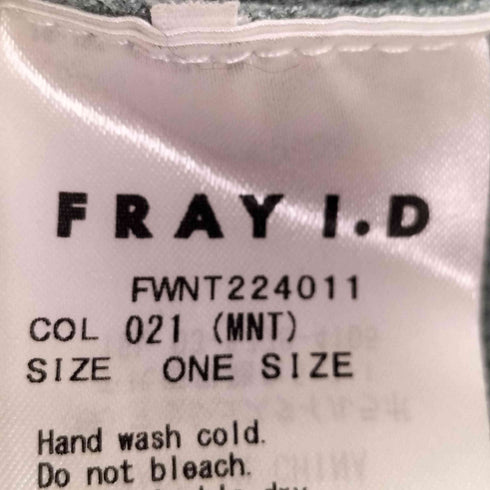 フレイアイディー FRAY I.D 22AW シアードルマンスリーブニット レディース ONE SIZE
