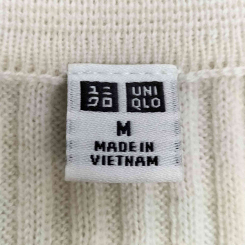 ユニクロ UNIQLO 23AW エクストラファインメリノリブポロカーディガン レディース JPN:M